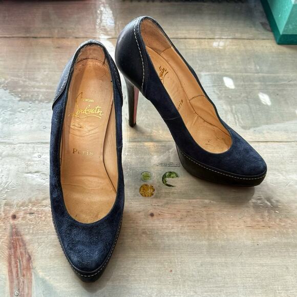 Christian Louboutin Black Defil Pump Décolleté Nappa Sz 38.5 - Picture 6 of 16